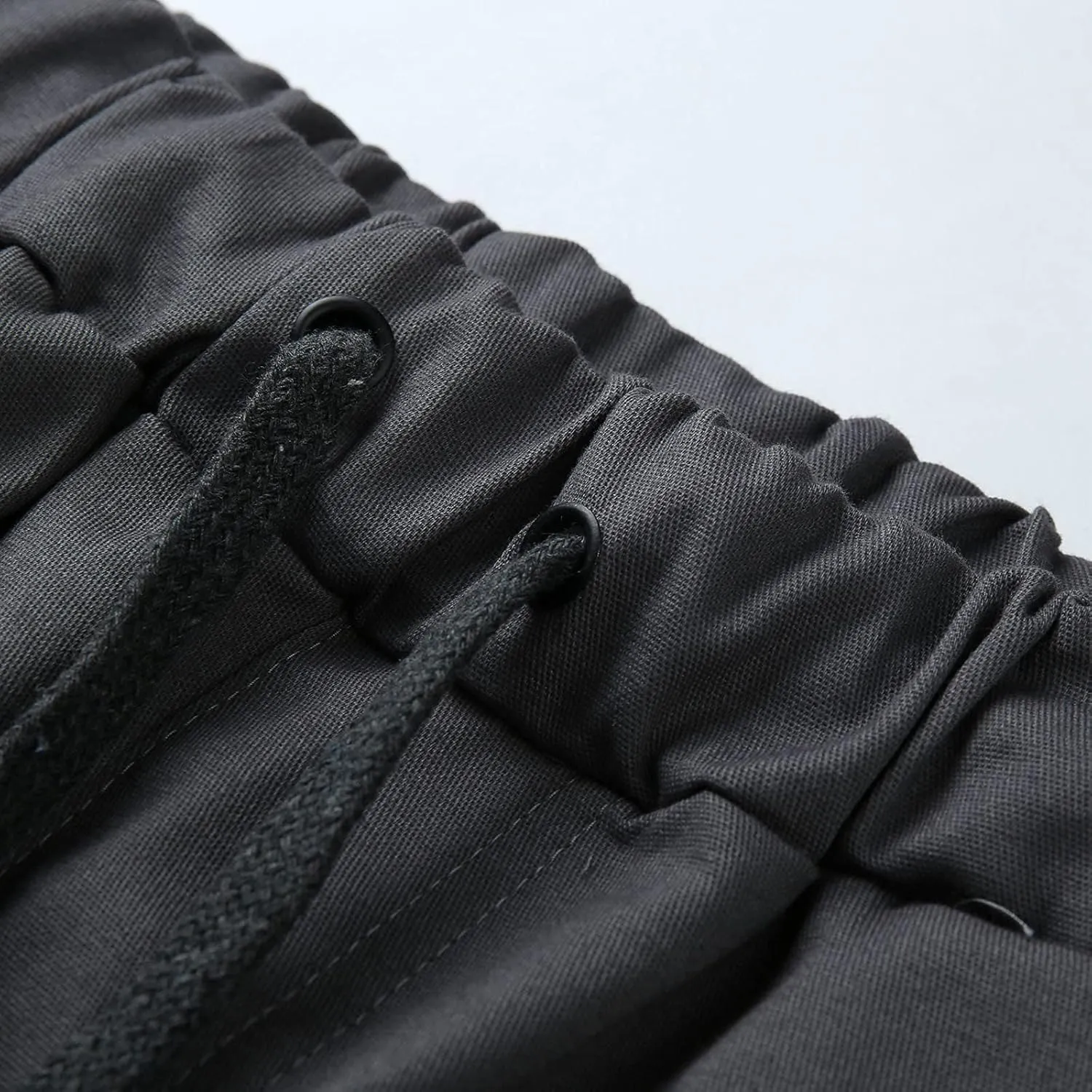 Cargo Pants for Men Big and Tall Men's Heavyweight Fleece Cargo Sweatpants Stretch Elastic Waist Jogger Sports Pants