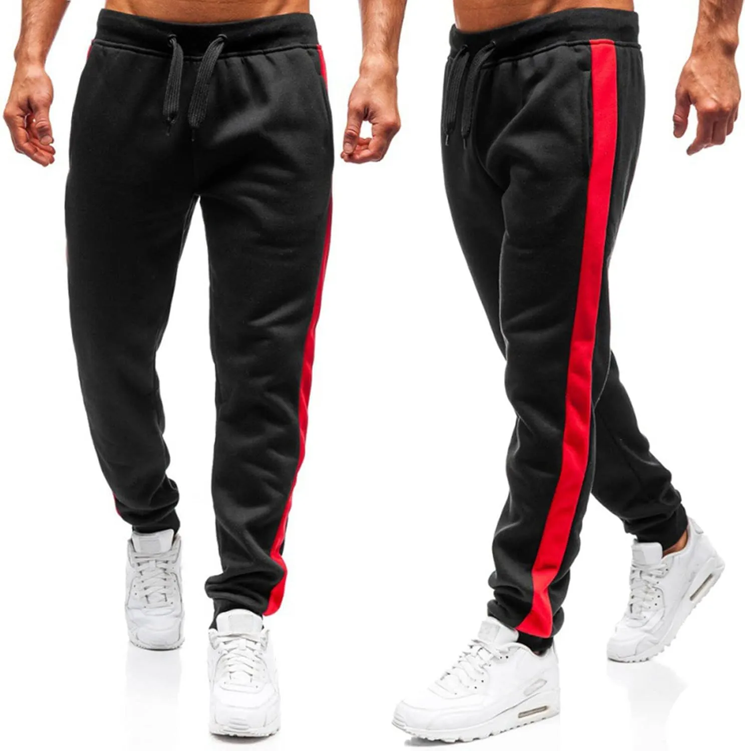 Cargo Pants for Men Relaxed Fit Drawstring Waist Side Pocket Straight Cargo Pants Joggers Men's Casual Athletic Cargo