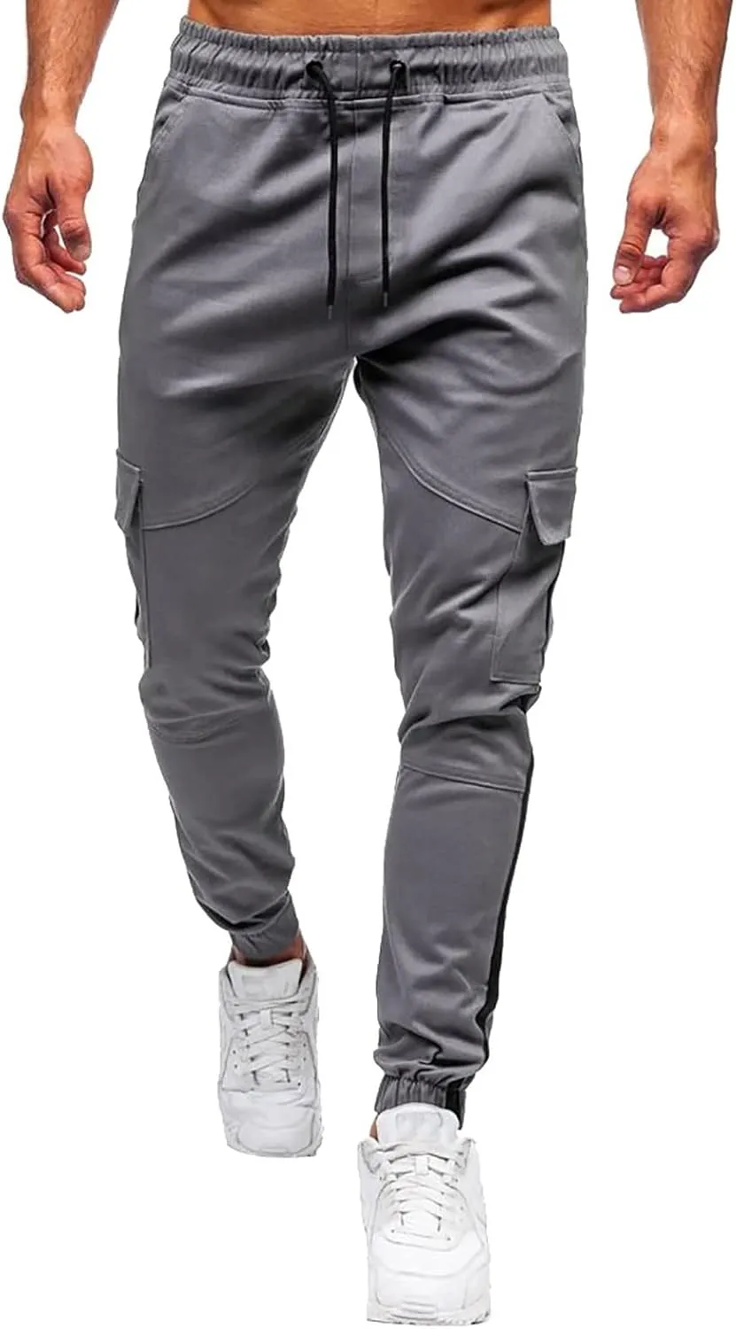 Cargo Pants for Men Relaxed Fit Men's Military Tactical Pants Big and Tall Work Hiking Trousers Workout Joggers Baggy