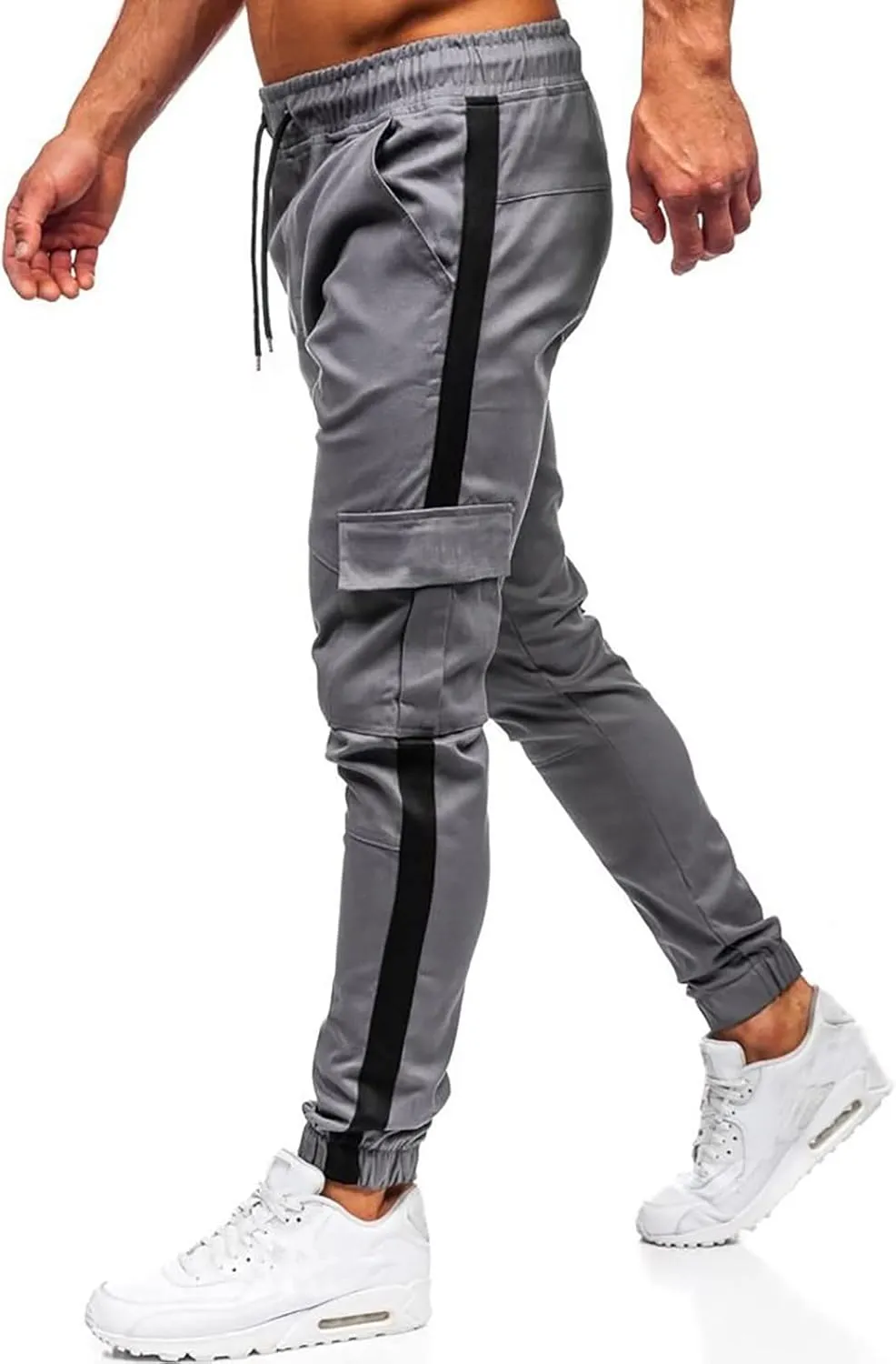 Cargo Pants for Men Relaxed Fit Men's Military Tactical Pants Big and Tall Work Hiking Trousers Workout Joggers Baggy