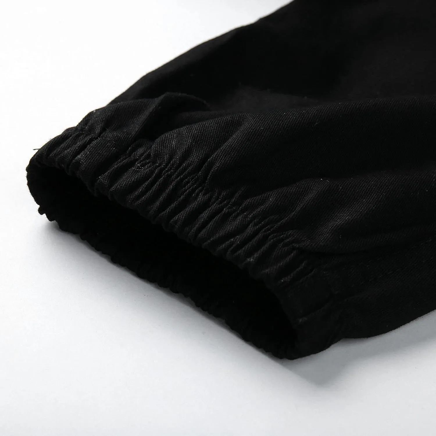 Cargo Pants for Men Relaxed Fit Multi-Pocket Cargo Pants Drawstring Sports Trousers Stretch Elastic Waist Gym Running