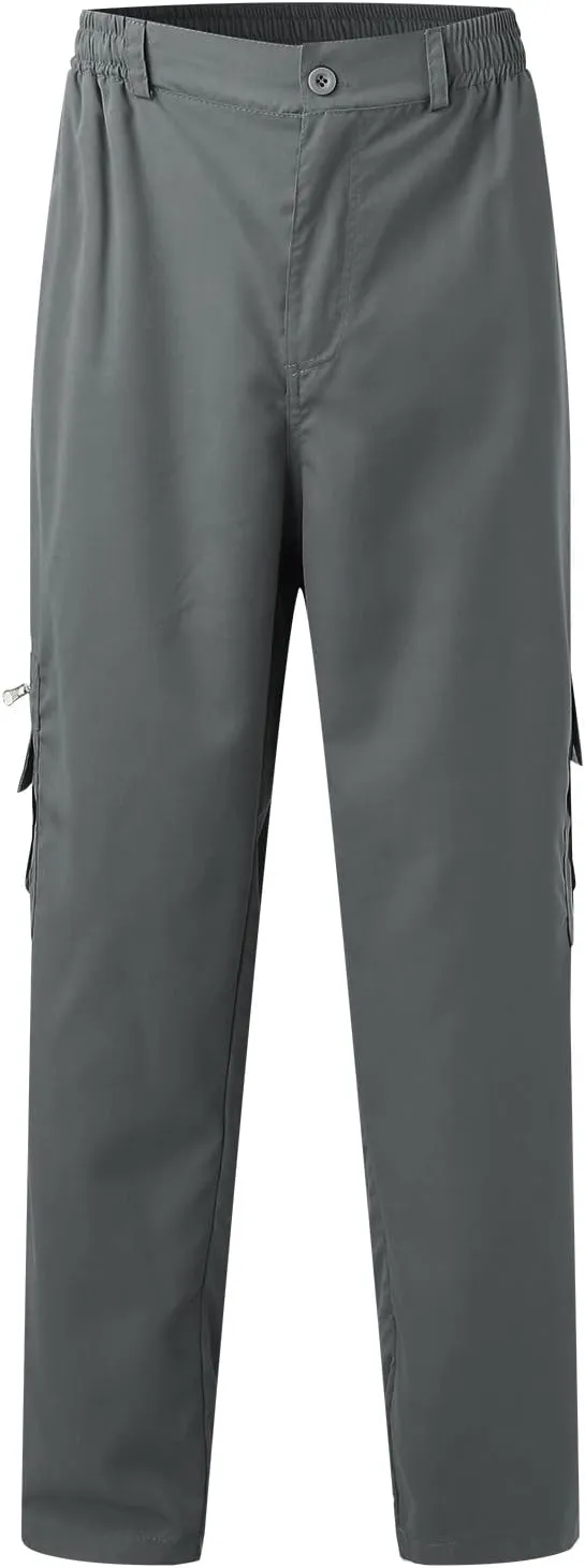 Cargo Pants for Men Relaxed Fit Pants Loose Fit Men's Classic-Fit Expandable-Waist Flat-Front Pant Mens Joggers with