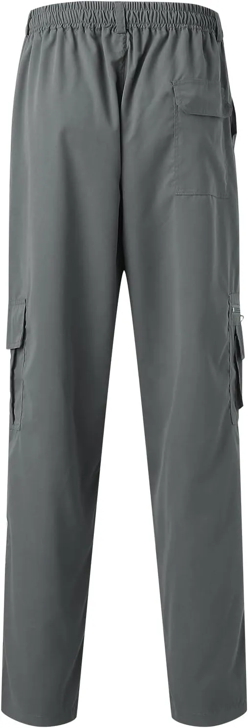 Cargo Pants for Men Relaxed Fit Pants Loose Fit Men's Classic-Fit Expandable-Waist Flat-Front Pant Mens Joggers with