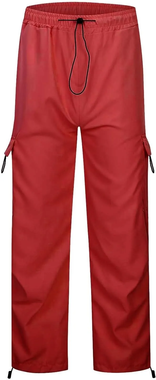 Cargo Pants Women Y2K Baggy Cargo Pants Parachute Pants Trendy Stretchy High Waist Wide Leg Trousers Jogger