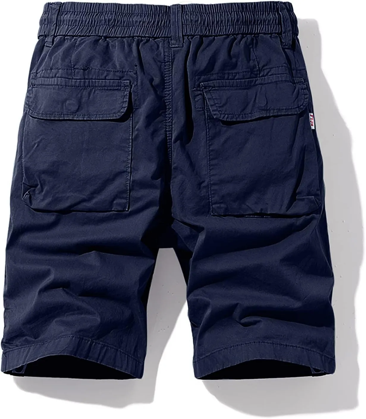 Cargo Shorts for Men Relaxed Fit Drawstring Elastic Waist Multi Pockets Tooling Shorts Classic-Fit Utility Shorts