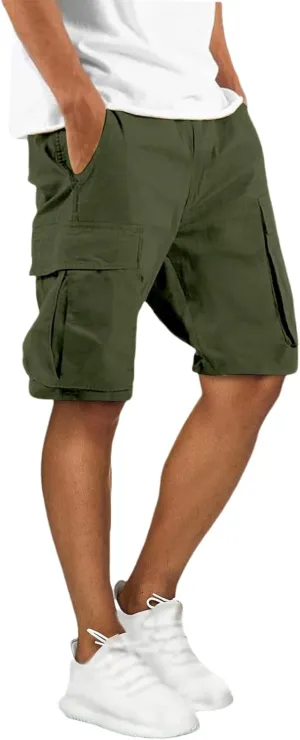 Cargo Shorts for Men Relaxed Fit Hiking Tactical Pants Casual Outdoor Golf Shorts Summer Lightweight Work Shorts Pants