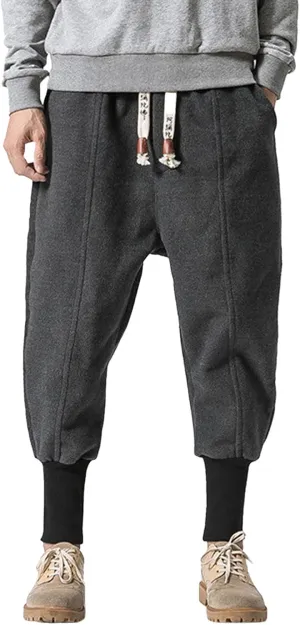 Cargo Sweatpants for Men Baggy Slim Fit Gym Running Workout Pants Athletic Drawstring Jogger Men's Pants with Pockets
