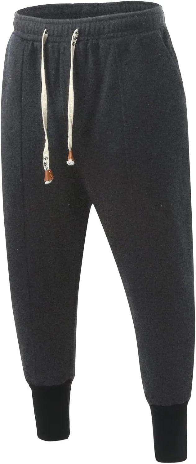 Cargo Sweatpants for Men Baggy Slim Fit Gym Running Workout Pants Athletic Drawstring Jogger Men's Pants with Pockets