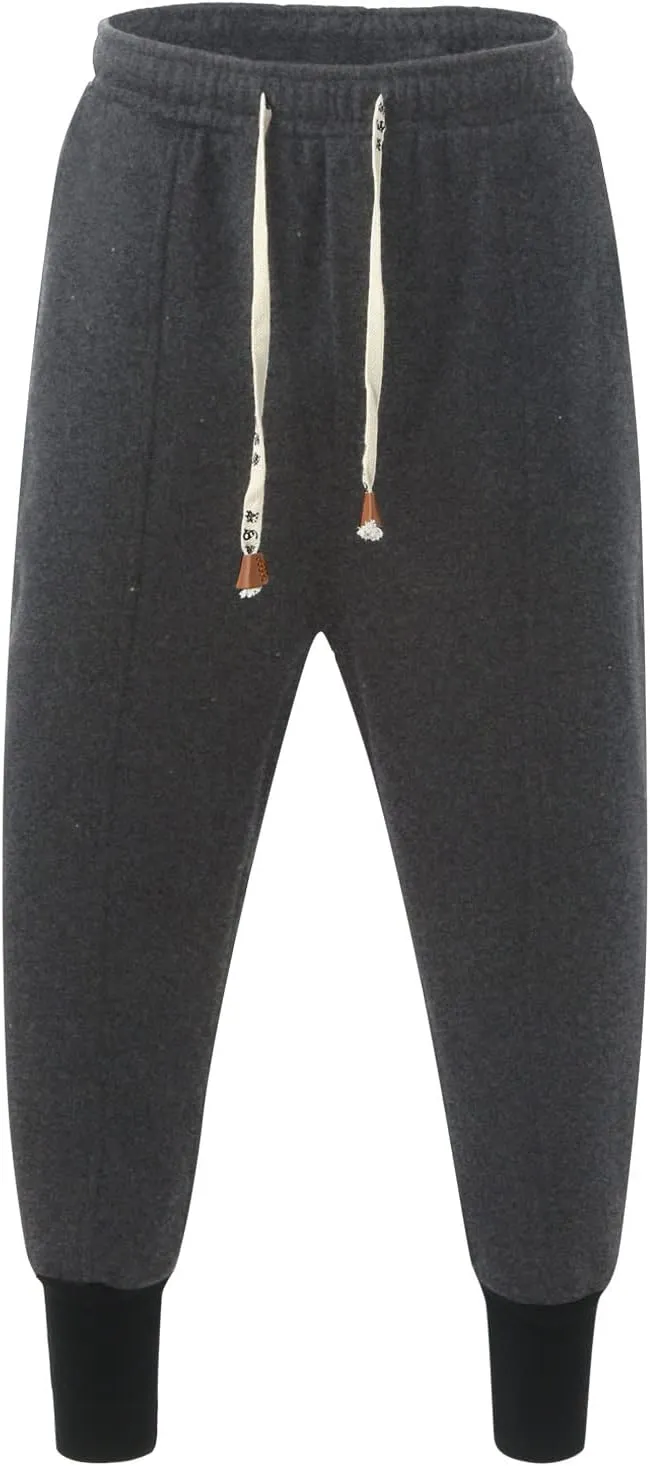 Cargo Sweatpants for Men Baggy Slim Fit Gym Running Workout Pants Athletic Drawstring Jogger Men's Pants with Pockets