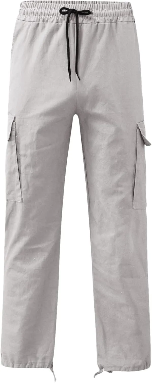 Cargo Sweatpants for Men Big and Tall Mens Fashion Cargo Pants Athletic Joggers Pants Chino Trousers Mens Sweatpants