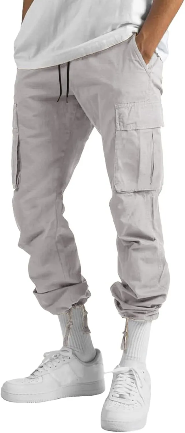 Cargo Sweatpants for Men Big and Tall Mens Fashion Cargo Pants Athletic Joggers Pants Chino Trousers Mens Sweatpants