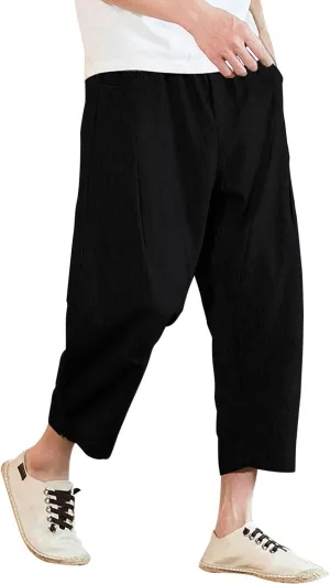 Cargo Sweatpants for Men Mens Lounge Pants Men's Cotton Multi-Pockets Work Pants Tactical Outdoor Military Army Cargo