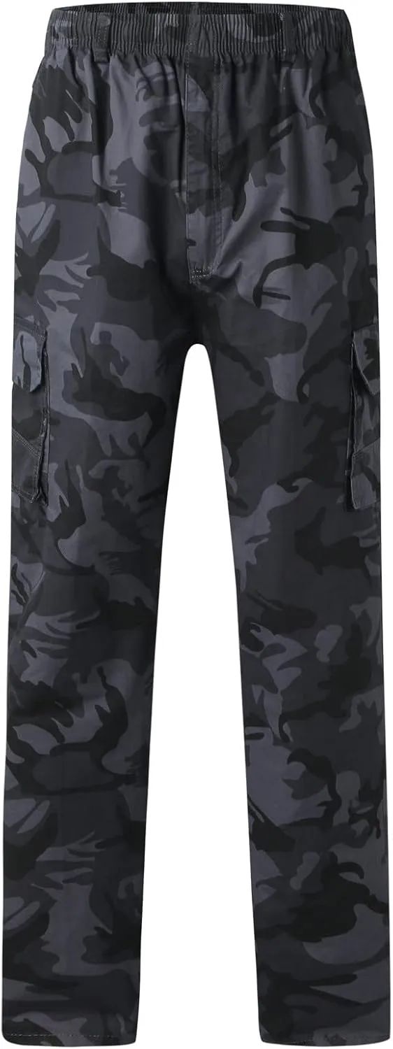 Cargo Trousers for Men Cargo Pants Men's Tech Fleece Active Athletic Casual Open Bottom Cargo Sweatpants with Pockets