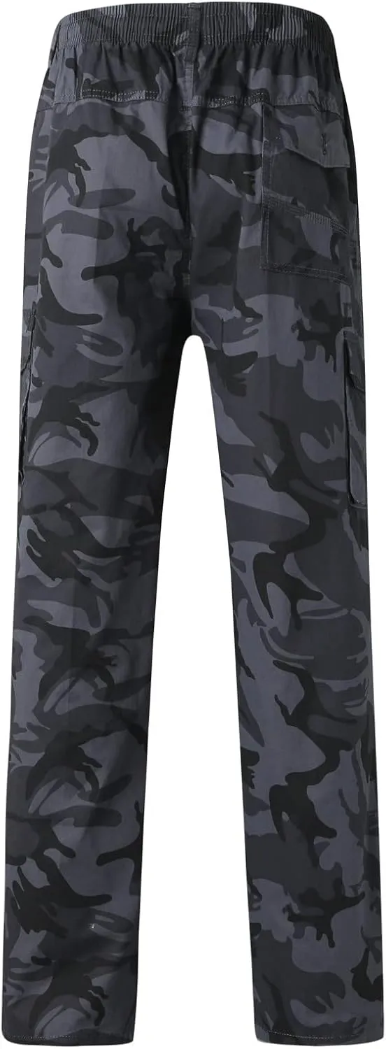 Cargo Trousers for Men Cargo Pants Men's Tech Fleece Active Athletic Casual Open Bottom Cargo Sweatpants with Pockets