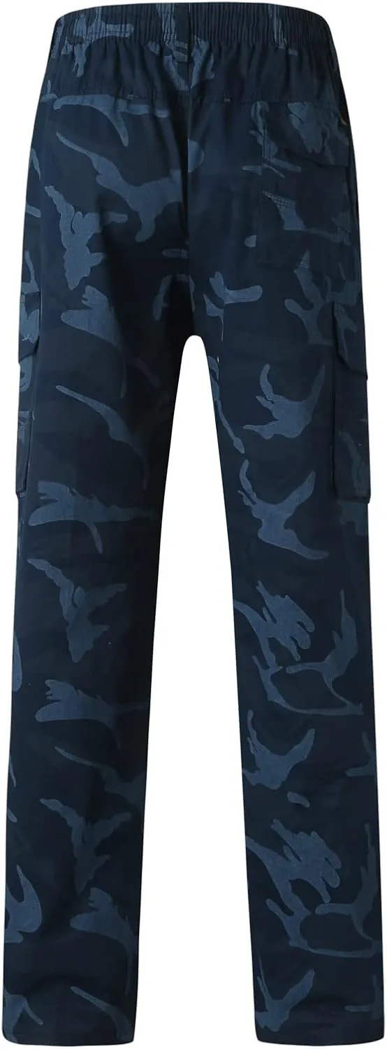 Cargo Trousers for Men Cargo Pants Men's Tech Fleece Active Athletic Casual Open Bottom Cargo Sweatpants with Pockets