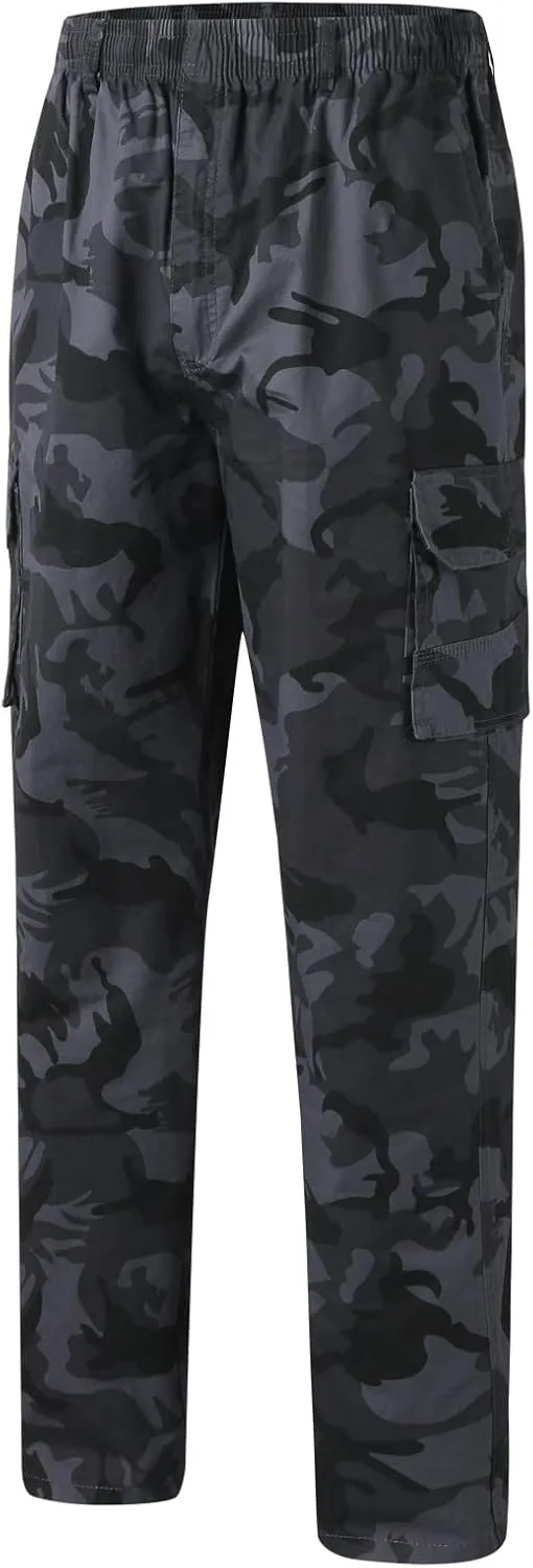 Cargo Trousers for Men Cargo Pants Men's Tech Fleece Active Athletic Casual Open Bottom Cargo Sweatpants with Pockets