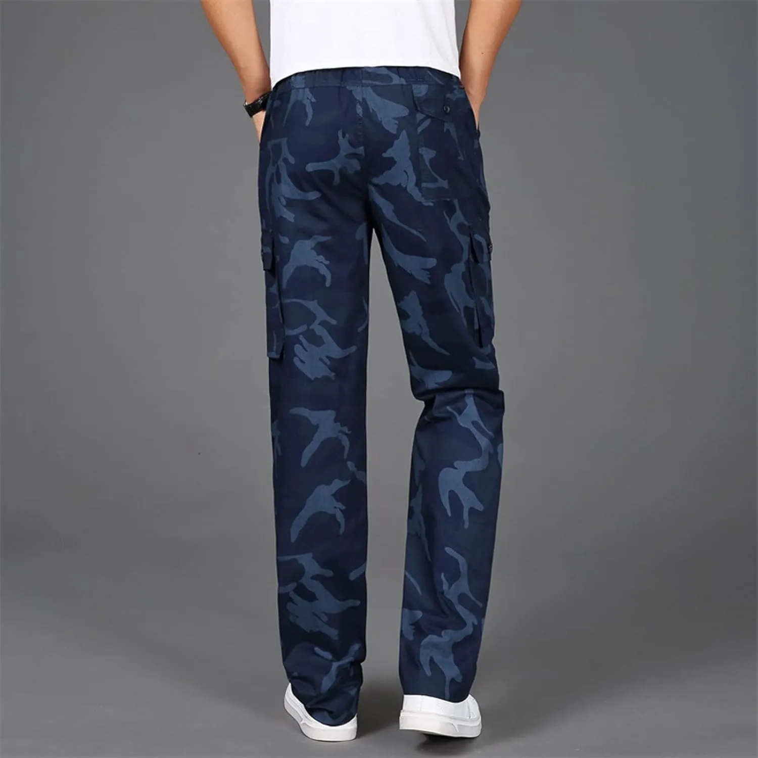 Cargo Trousers for Men Cargo Pants Men's Tech Fleece Active Athletic Casual Open Bottom Cargo Sweatpants with Pockets