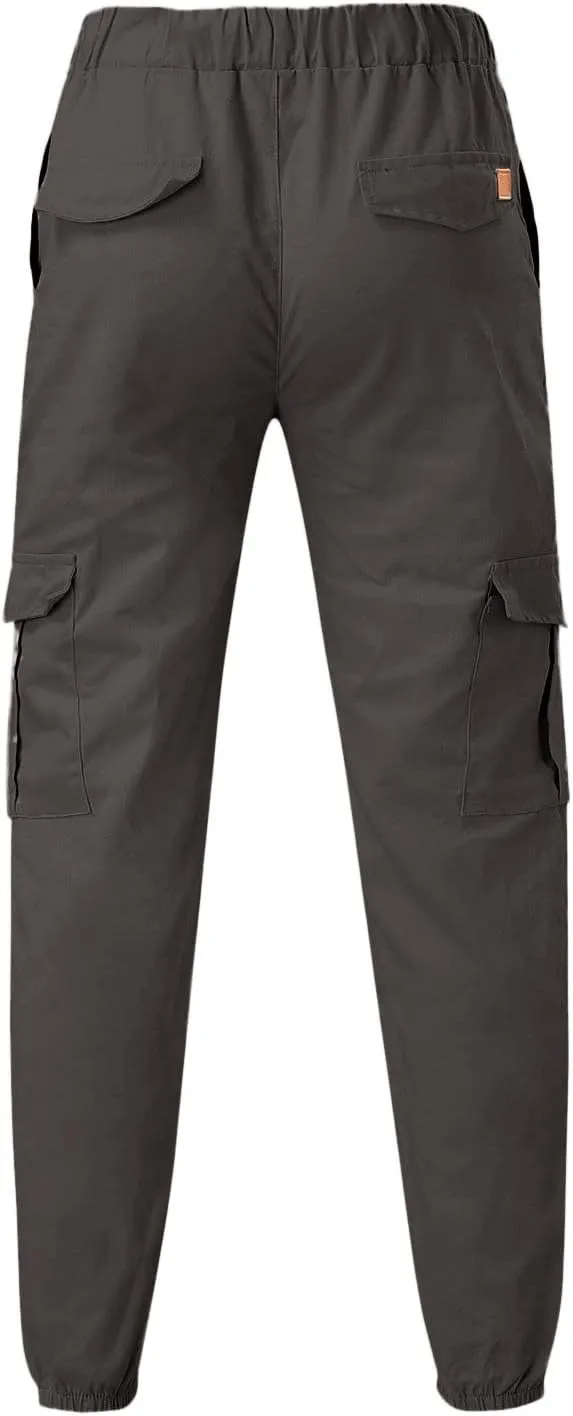 Cargo Trousers for Men Jogger Pants with Pockets Casual Mens Christmas Sports Workout Pants for Running Mens Jogger