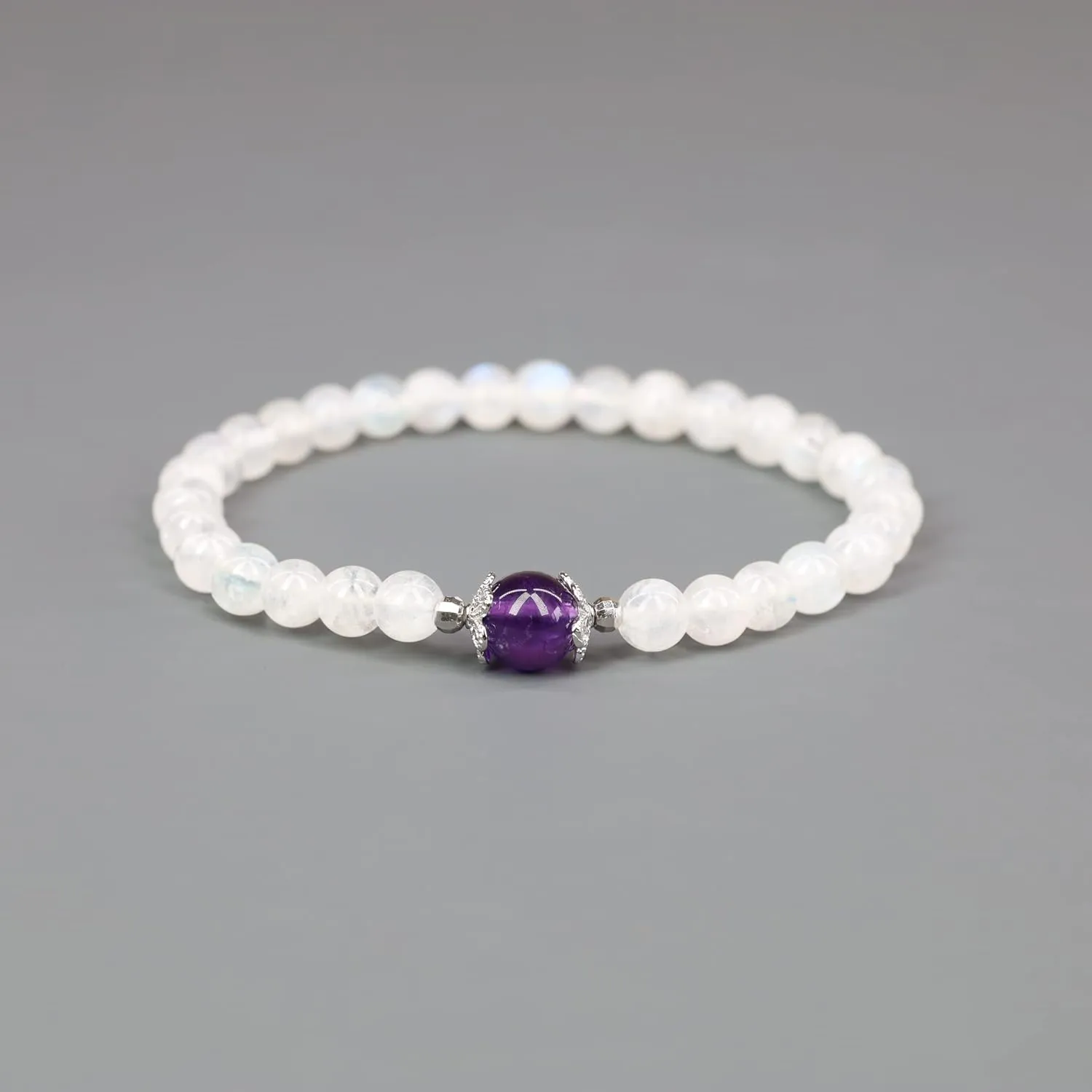 COAI Women's Birthstone Bracelet Moonstone Bracelet Crystal Bracelet for Women