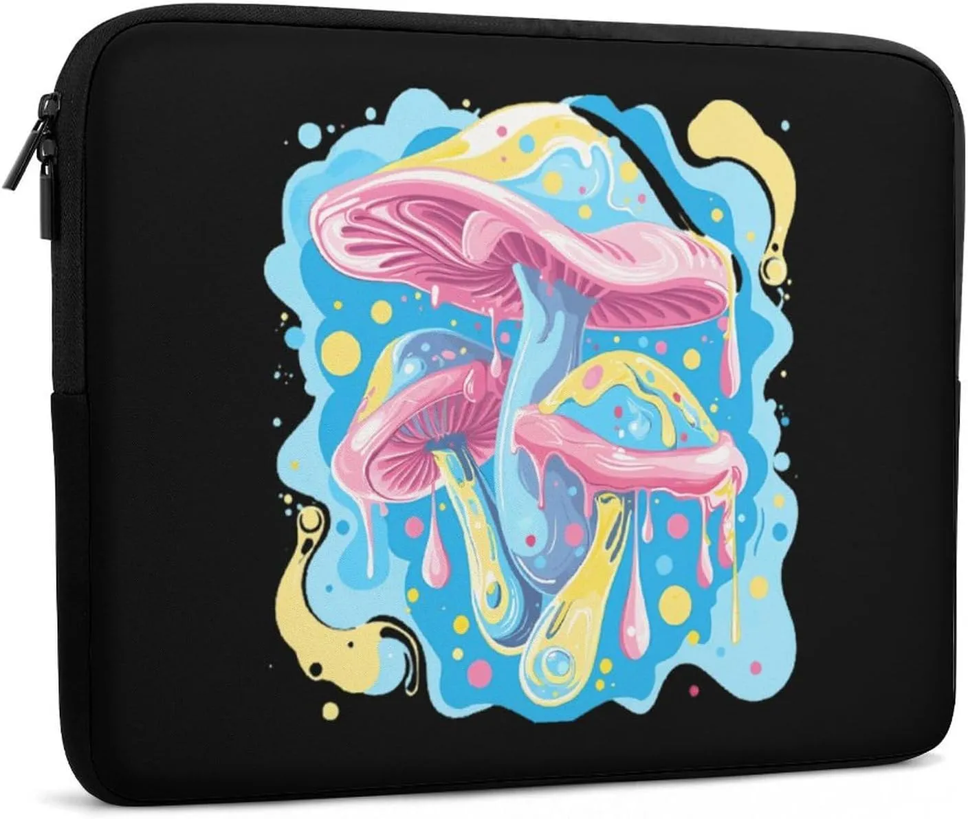 Colorful Mushrooms Psychedelic Personalized Laptop Bag Business Casual Laptop Cases Slim Computer Bag Briefcase