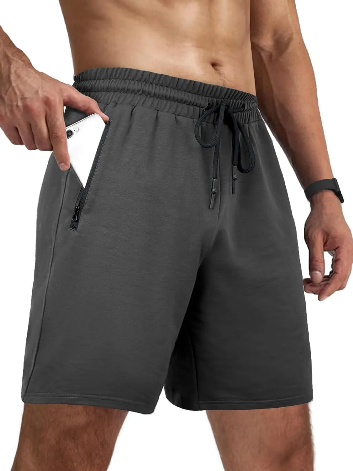 Comdecevis Men's Running Shorts Lightweight Gym Workout Athletic Shorts