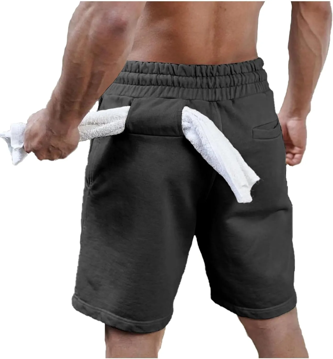 Comdecevis Men's Running Shorts Lightweight Gym Workout Athletic Shorts