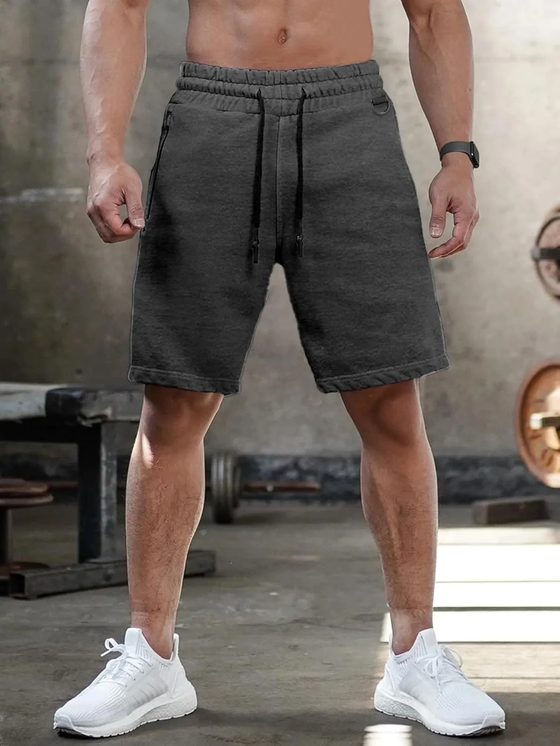 Comdecevis Men's Running Shorts Lightweight Gym Workout Athletic Shorts