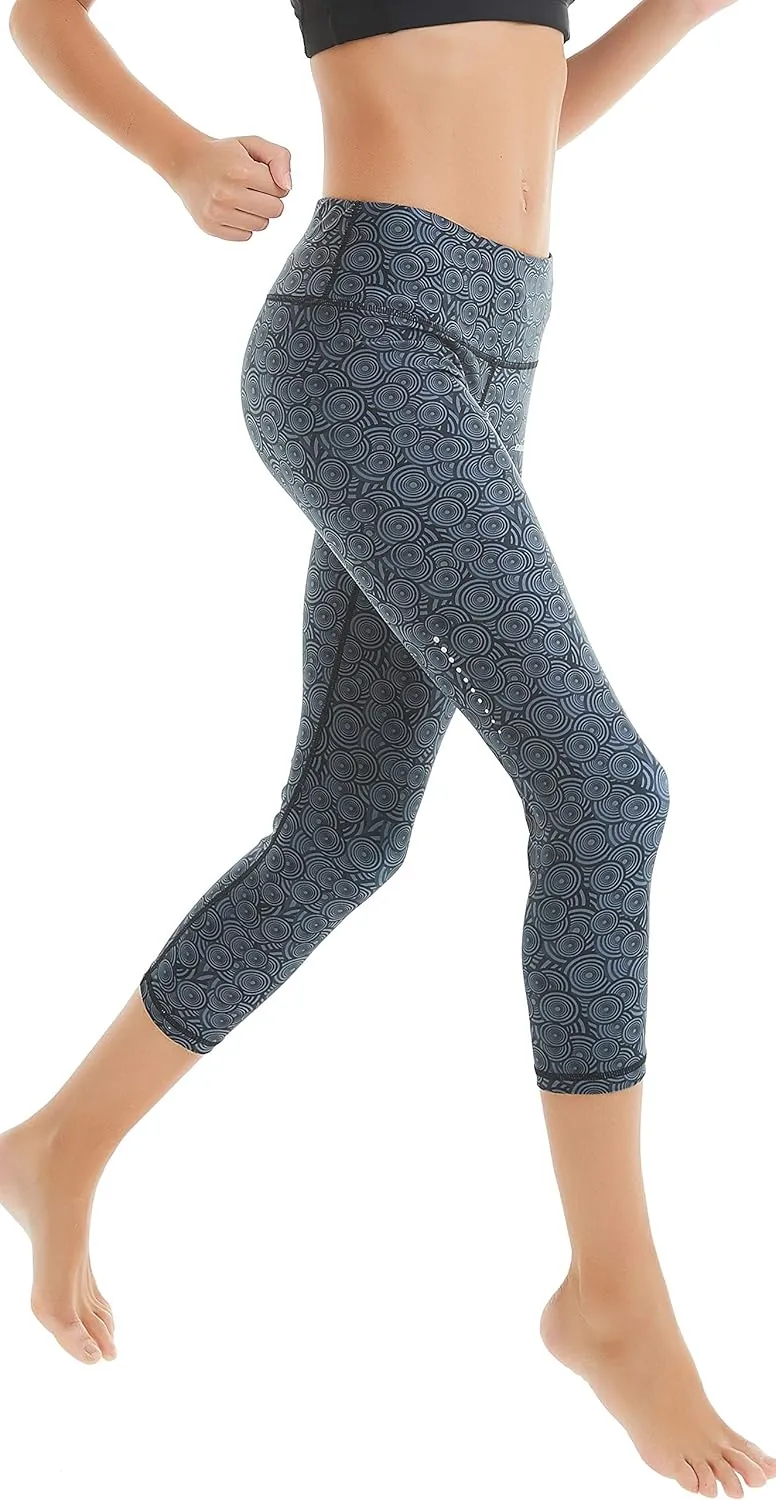 COOLOMG Women Yoga Leggings Running Tights Low Rise Leggings Workout Gym with Hidden Pockets