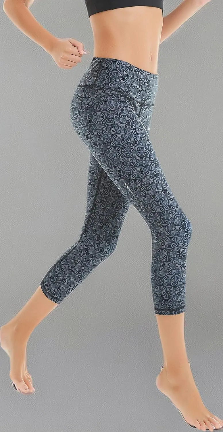 COOLOMG Women Yoga Leggings Running Tights Low Rise Leggings Workout Gym with Hidden Pockets