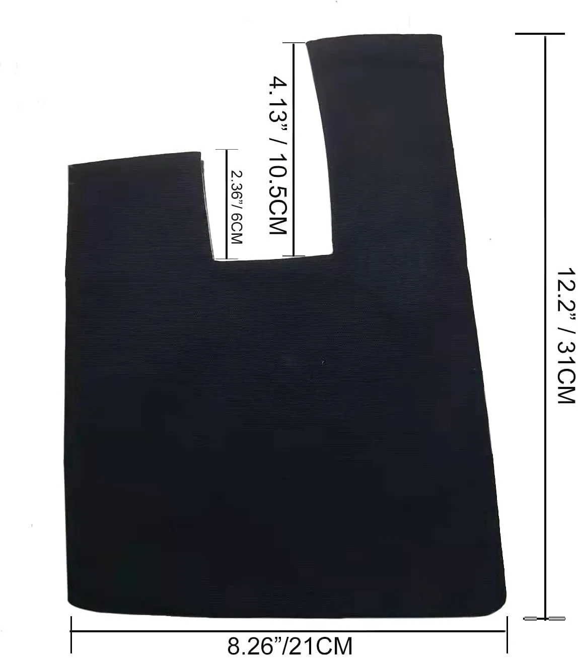 Cotton Canvas Plain Color Canvas Wrist Wristlet Handbag Sleeve Knot Pouch Portable Purse Tote Gift Bag