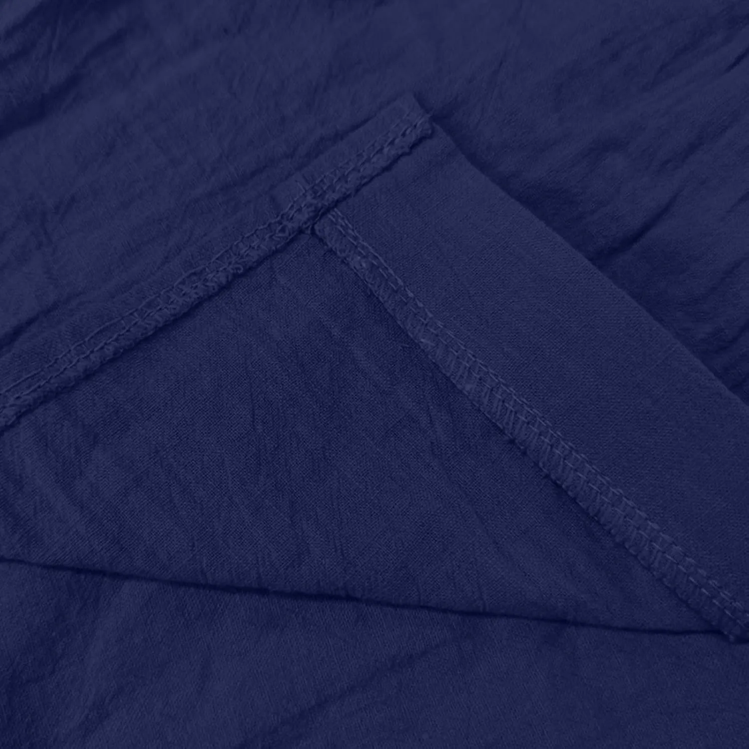 Cotton Linen Shirts for Women Summer Long Sleeve Button Down Shirt Pleated Front Gauze Tops Loose Casual Blouses