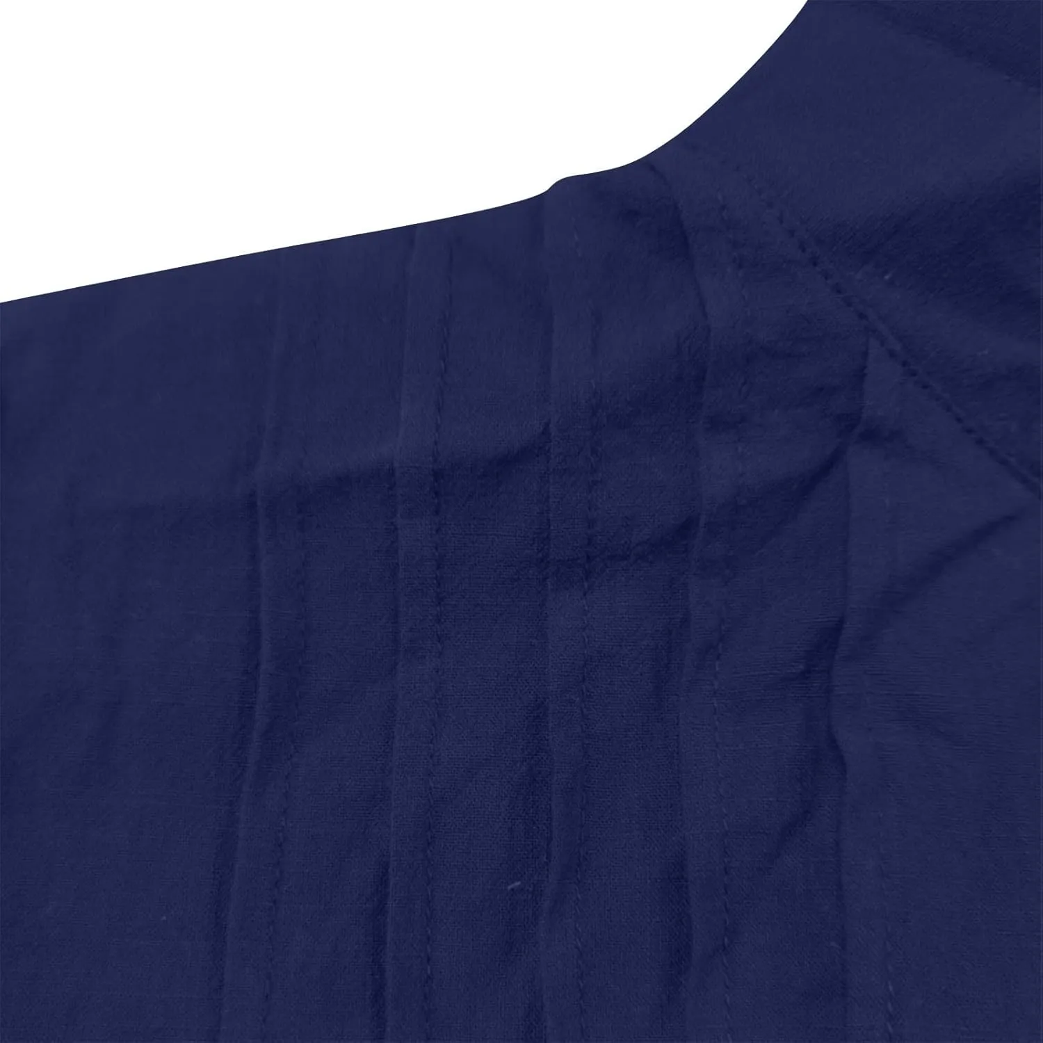 Cotton Linen Shirts for Women Summer Long Sleeve Button Down Shirt Pleated Front Gauze Tops Loose Casual Blouses