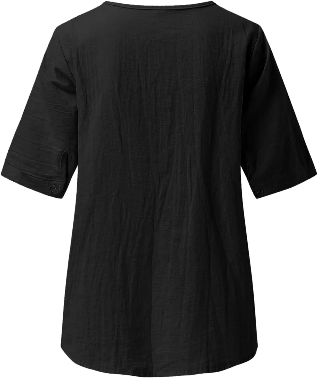 Cotton Shirts for Women Fashion Embroidery Short Sleeve Tops Casual Loose Fit Summer Blouses Comfy Size T-Shirts