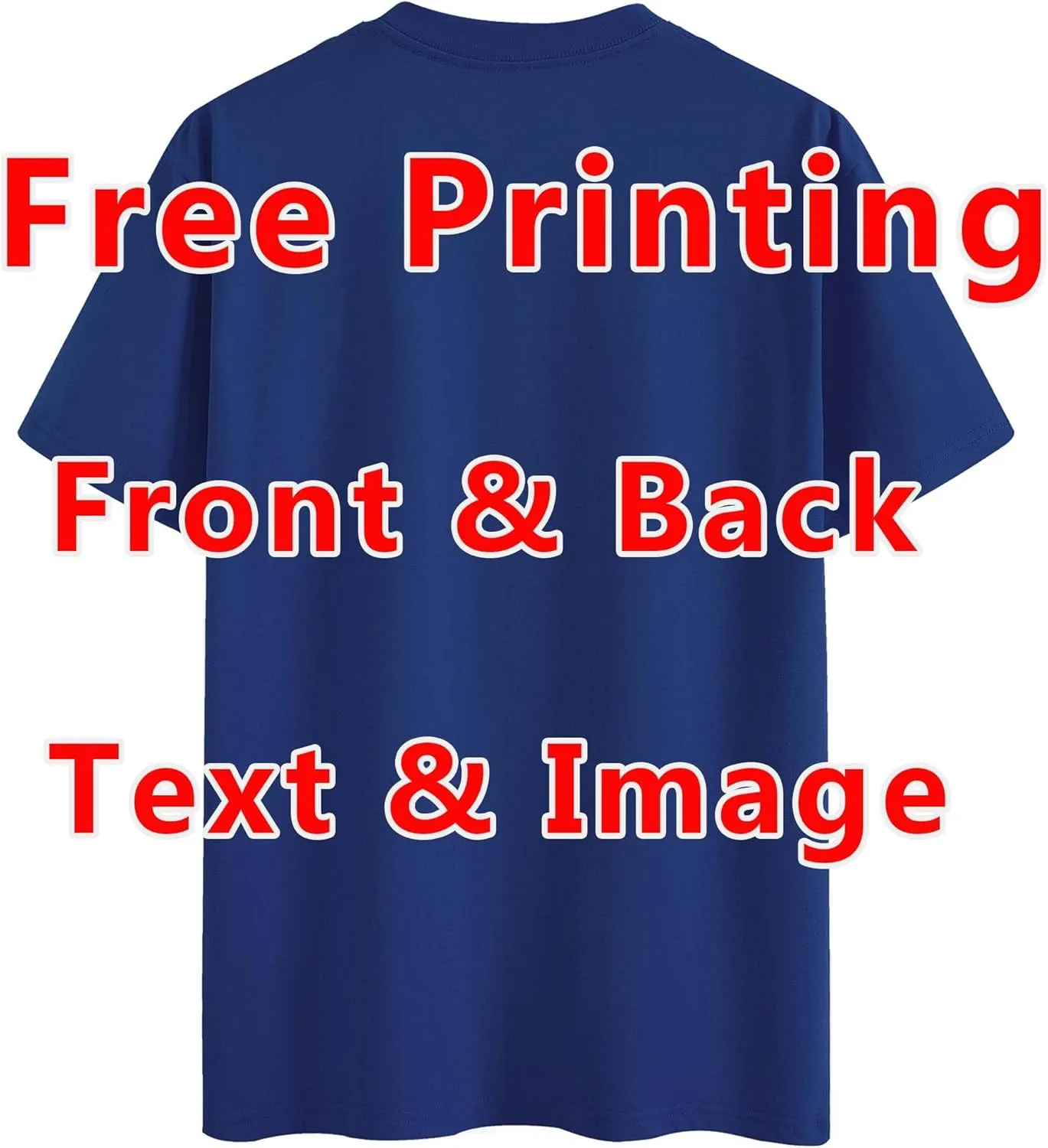 Custom Oversized T Shirts Vintage Tee Loose Fit Casual Streetwear Baggy Washed Cotton Personalized Add Your Own Design