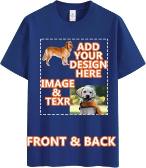 Custom Oversized T Shirts Vintage Tee Loose Fit Casual Streetwear Baggy Washed Cotton Personalized Add Your Own Design