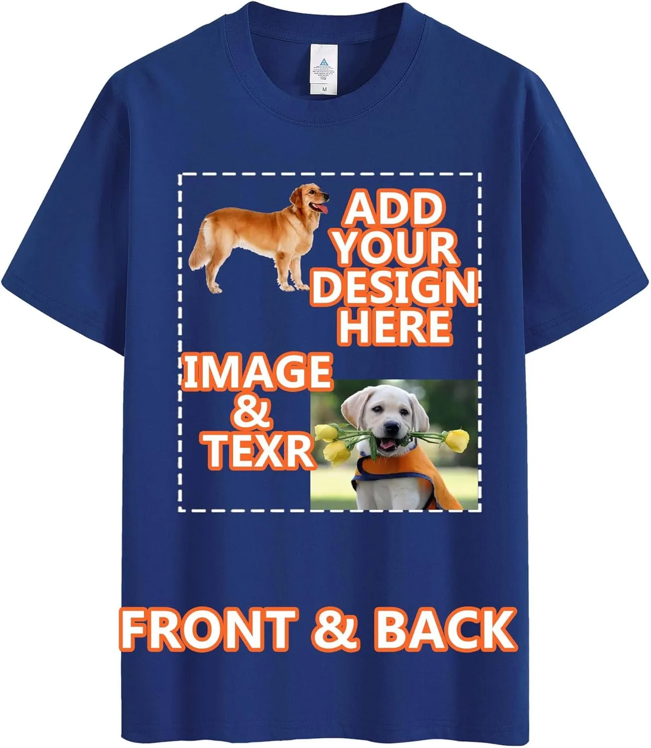 Custom Oversized T Shirts Vintage Tee Loose Fit Casual Streetwear Baggy Washed Cotton Personalized Add Your Own Design