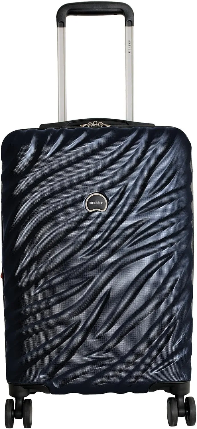 DELSEY PARIS Alexis Durable Hardside Luggage Set, Expandable & Lightweight 4-Wheel Spinners, Easy Grip handles for Smooth Journeys, TSA-Lock Incorporated, Men and Women, Navy, 2-Piece Set (21"/29")