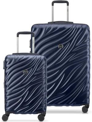 DELSEY PARIS Alexis Durable Hardside Luggage Set, Expandable & Lightweight 4-Wheel Spinners, Easy Grip handles for Smooth Journeys, TSA-Lock Incorporated, Men and Women, Navy, 2-Piece Set (21"/29")