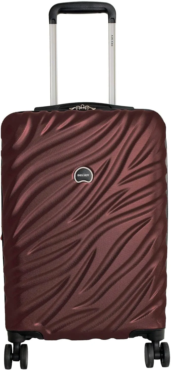 DELSEY PARIS Alexis Durable Luggage Set, Expandable & Lightweight 4-Wheel Spinners, Easy Grip handles for Smooth Journeys, TSA-Lock Incorporated, Men and Women, Burgundy, 2-Piece Set (21"/29")