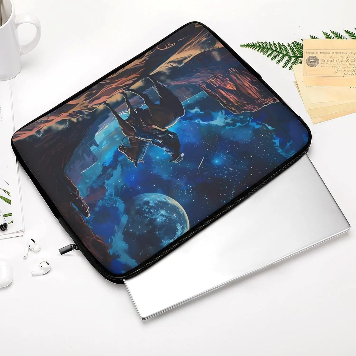 Desert Night Denim Boy Personalized Laptop Bag Business Casual Laptop Cases Slim Computer Bag Briefcase