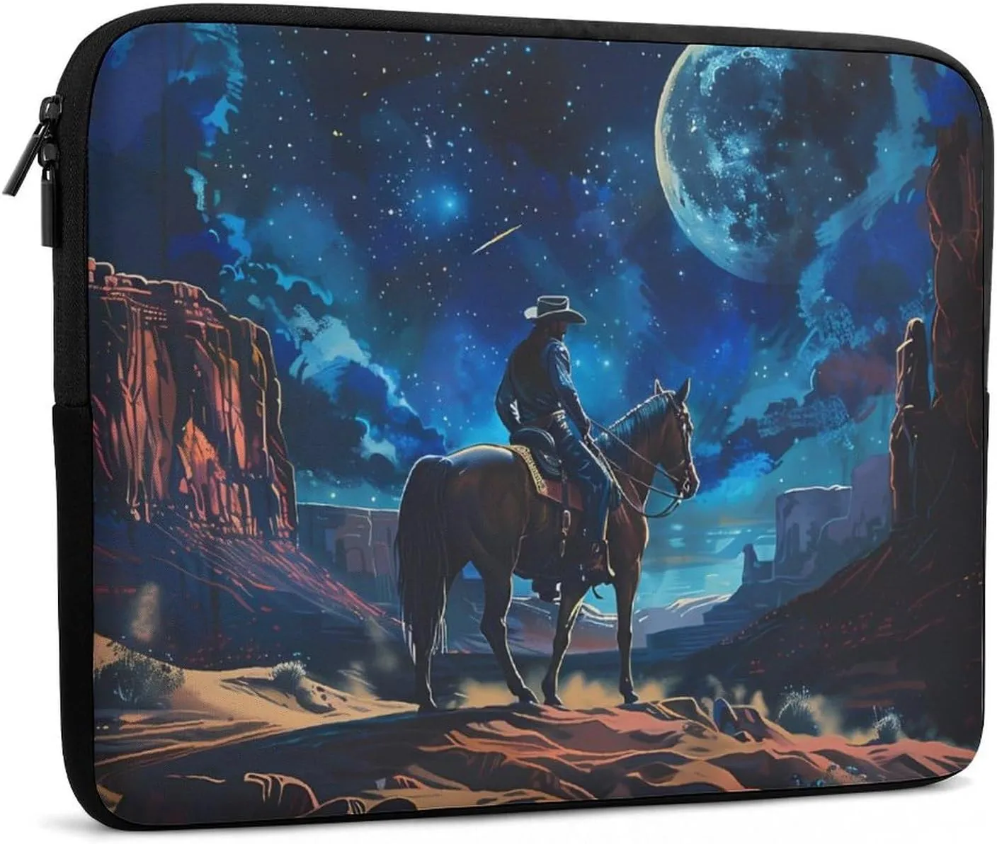 Desert Night Denim Boy Personalized Laptop Bag Business Casual Laptop Cases Slim Computer Bag Briefcase