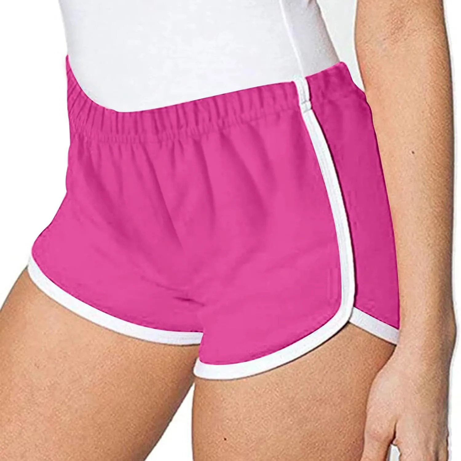 Dgoopd Womens Running Shorts High Waisted Summer Athletic Shorts Knee Length Yoga Shorts Comfortable Womens Short