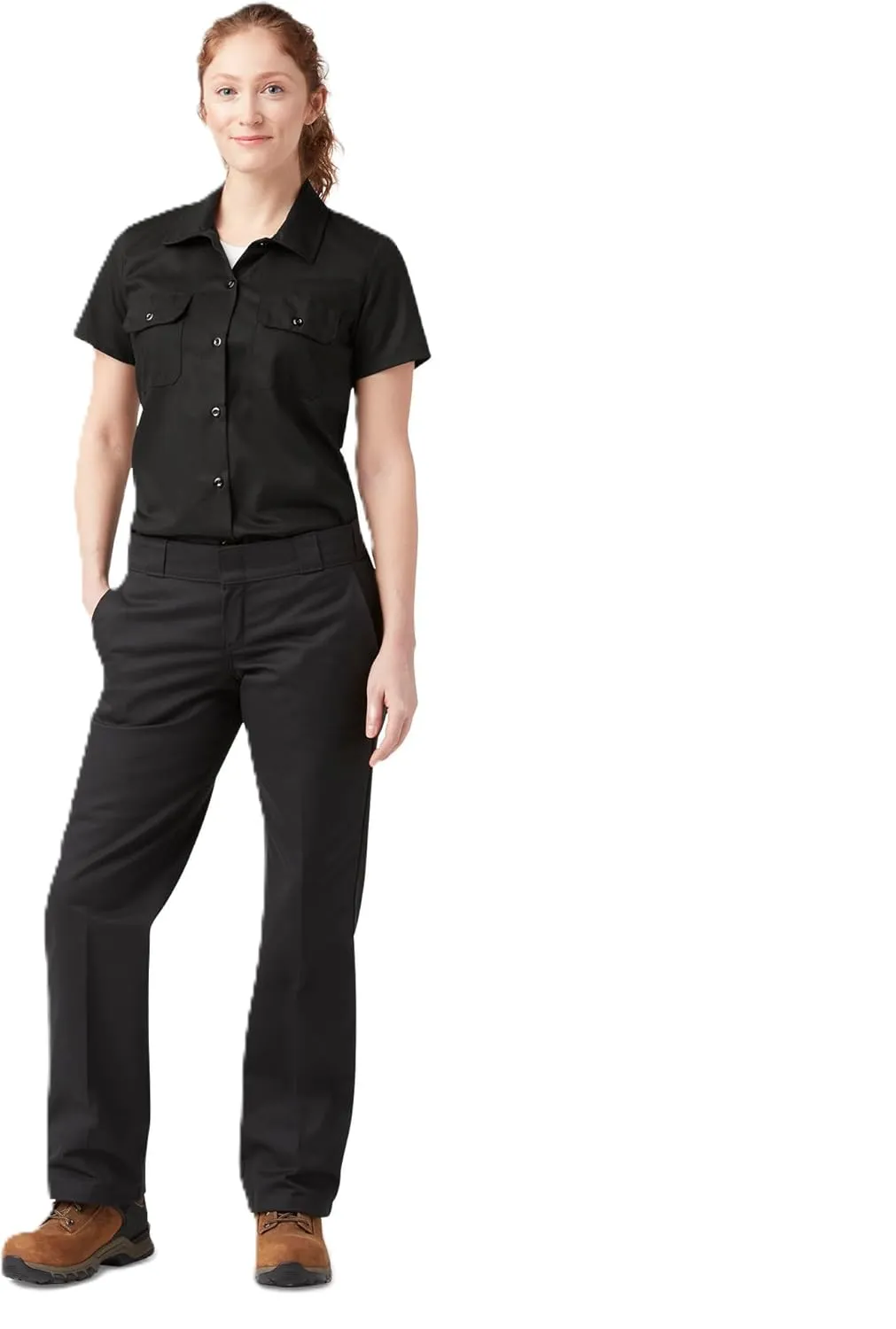 Dickies womens Cropped Work Shirt