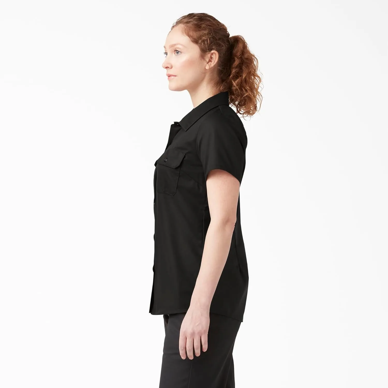 Dickies womens Cropped Work Shirt