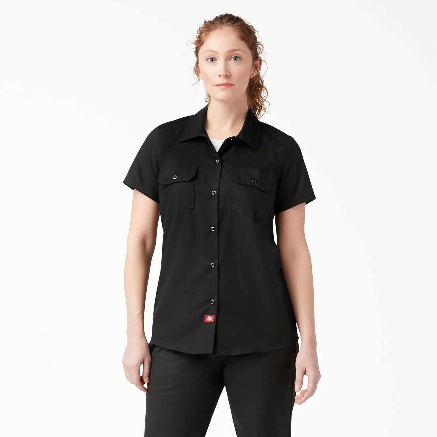 Dickies womens Cropped Work Shirt