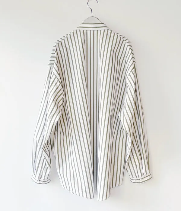 DIGAWEL/OVERSIZED SHIRT (KHAKI STRIPE)