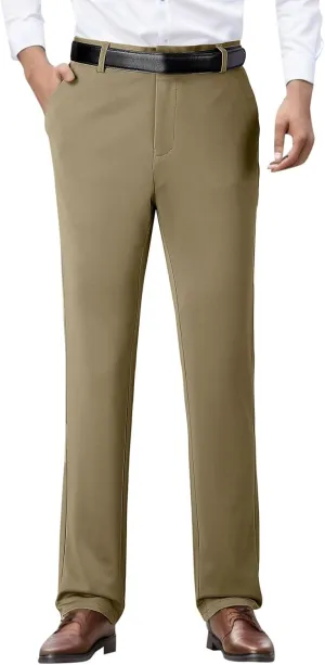 Dress Pants for Men's,Fashion Print Slim Fit Business Work Suit Pants Straight Leg Slacks Suit Trousers