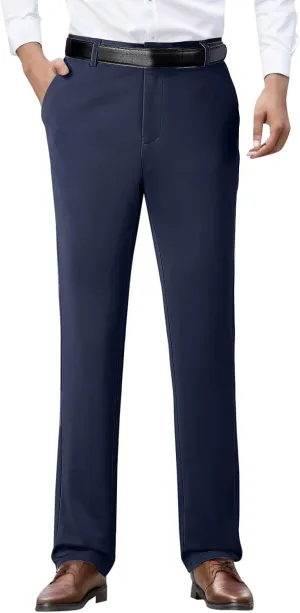 Dress Pants for Men's,Fashion Print Slim Fit Business Work Suit Pants Straight Leg Slacks Suit Trousers