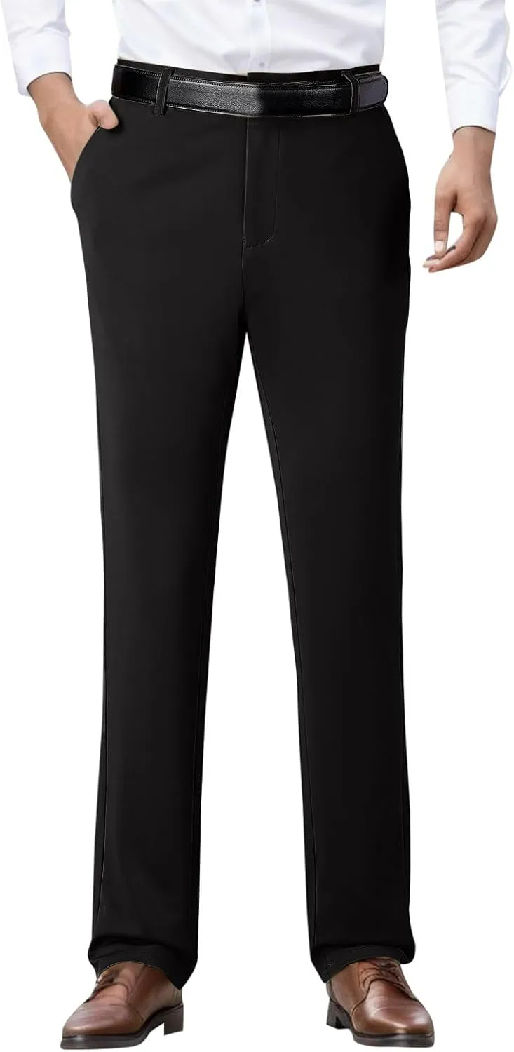 Dress Pants for Men's,Fashion Print Slim Fit Business Work Suit Pants Straight Leg Slacks Suit Trousers