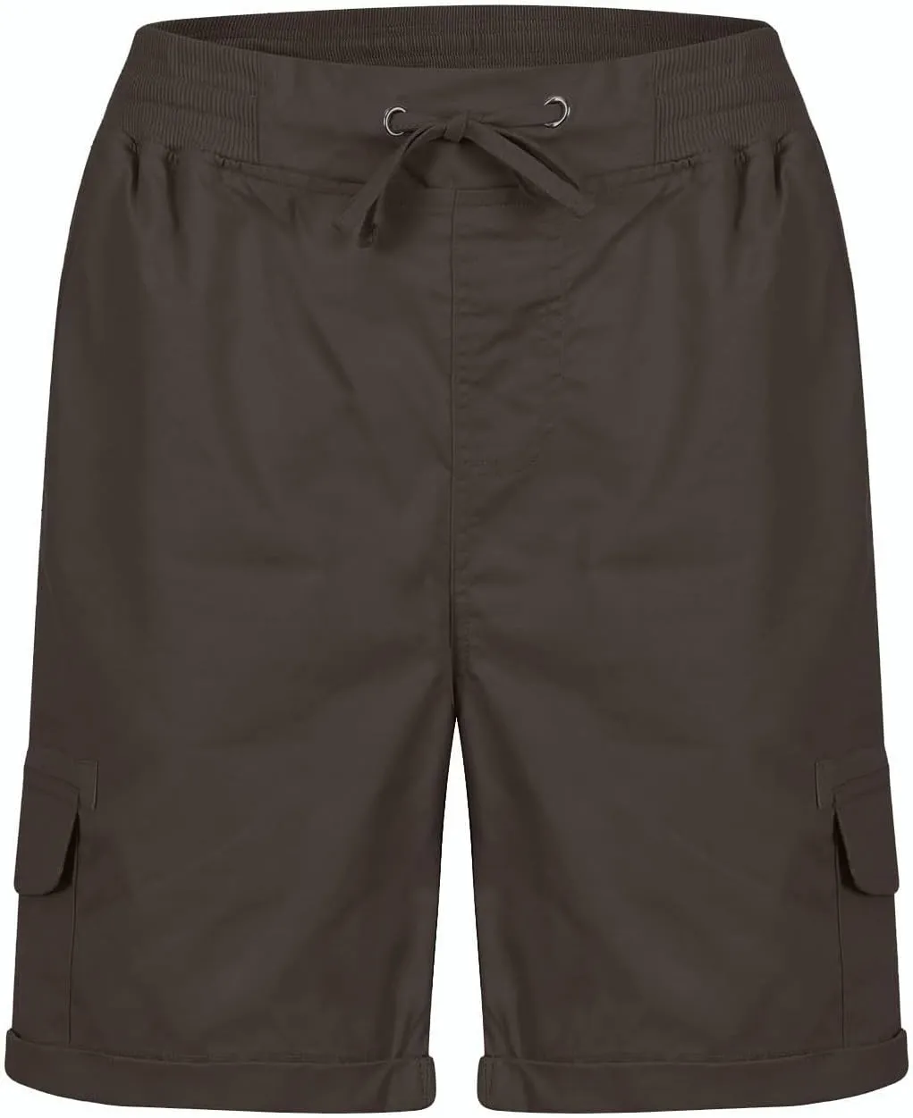 eoeioa Cargo Shorts Women Dressy High Waisted Drawstring Bermuda Shorts Summer Outdoor Relaxed Fit Hiking Shorts with Pockets
